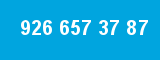 926 657 37 87 926 657 37 87